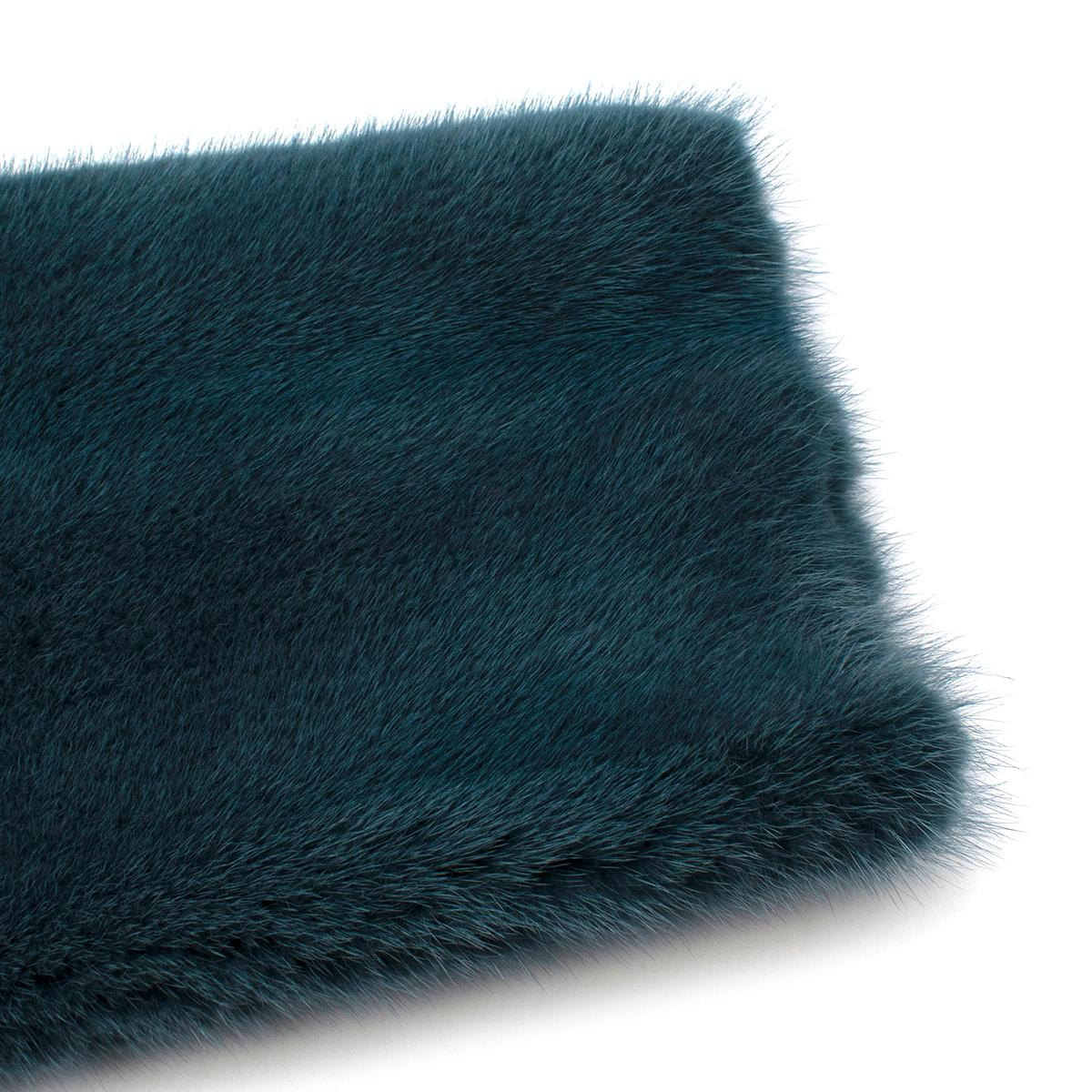 Women's Marc Jacobs Blue Mink Fur Coat - Size 6/S For Sale