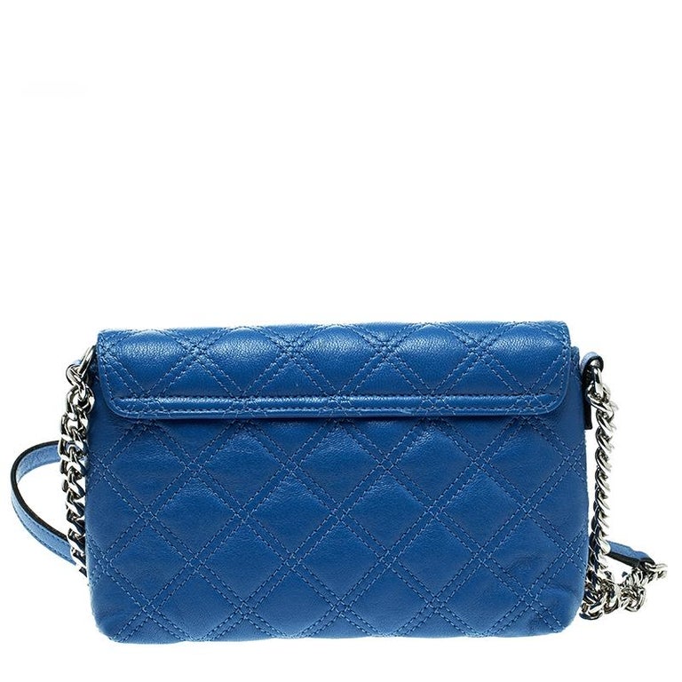 Marc Jacobs Blue Quilted Leather Day To Night Single Crossbody Bag at