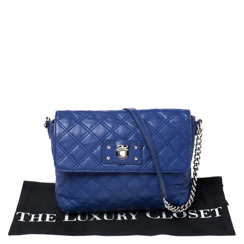 Marc Jacobs Blue Quilted Leather Day to Night Single Shoulder Bag 7