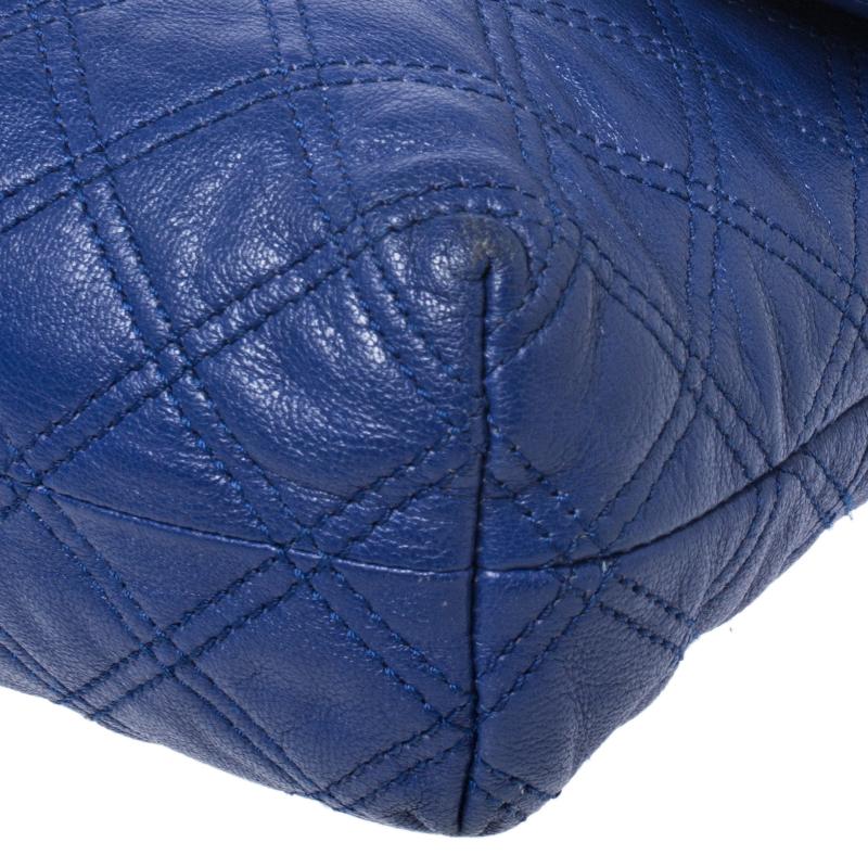 Women's Marc Jacobs Blue Quilted Leather Day to Night Single Shoulder Bag