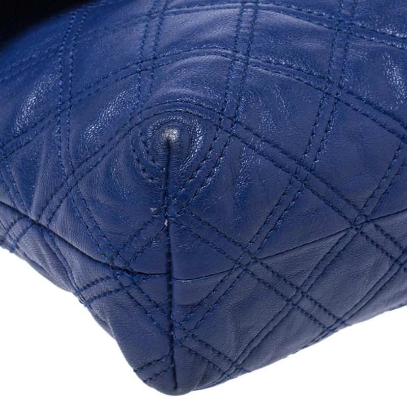 Women's Marc Jacobs Blue Quilted Leather Day to Night Single Shoulder Bag