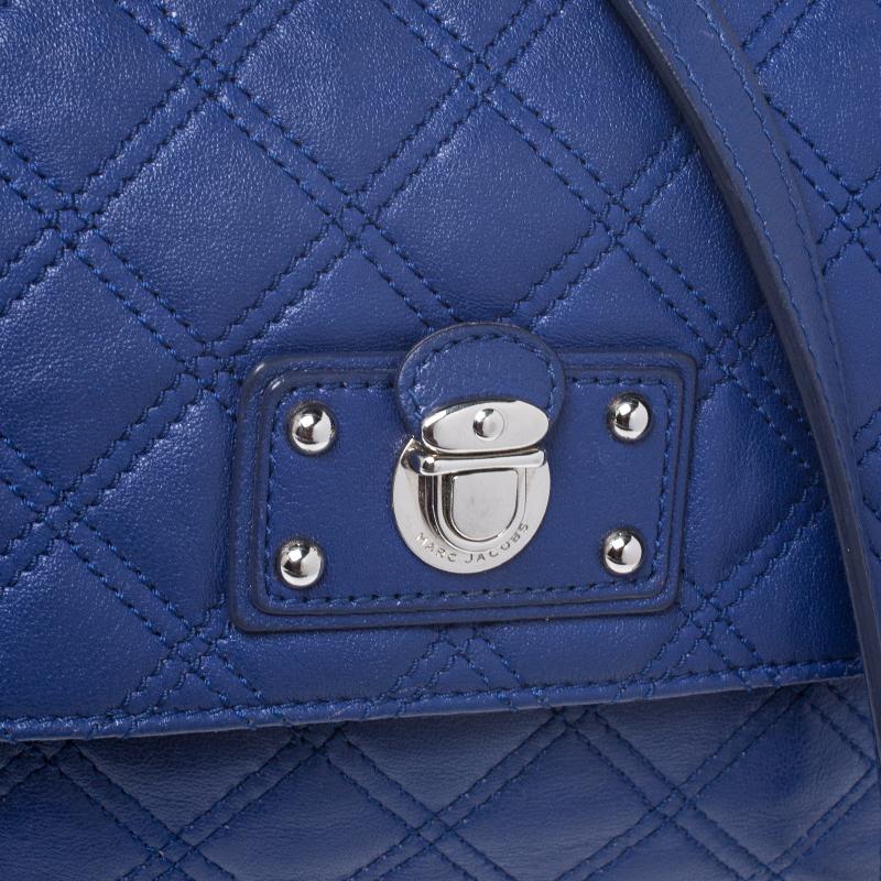 Marc Jacobs Blue Quilted Leather Day to Night Single Shoulder Bag 1
