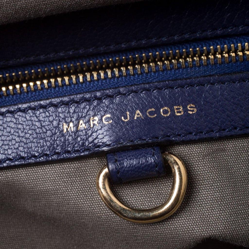 Marc Jacobs Blue Quilted Neoprene and Leather Stam Shoulder Bag 3