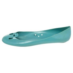 Marc Jacobs Blue Rubber Ballet Flats Size 38