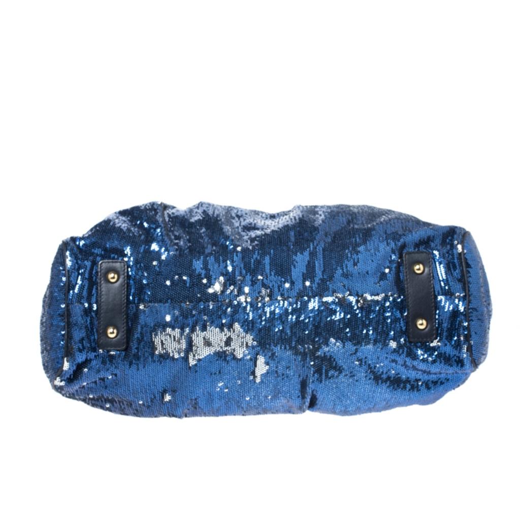 Marc Jacobs Blue Sequin New York Rocker Stam Shoulder Bag 1