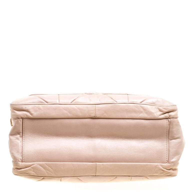 Marc Jacobs Blush Pink Quilted Glazed Leather Chain Satchel For Sale at ...