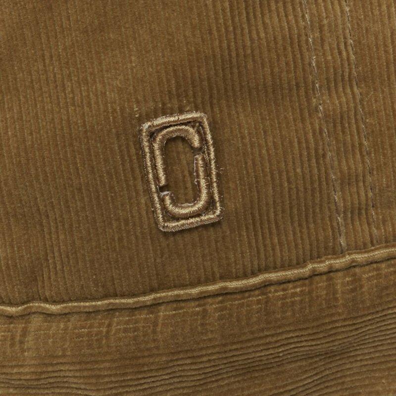 MARC JACOBS brown corduroy faux shearling lined trucker jacket XS For Sale 4