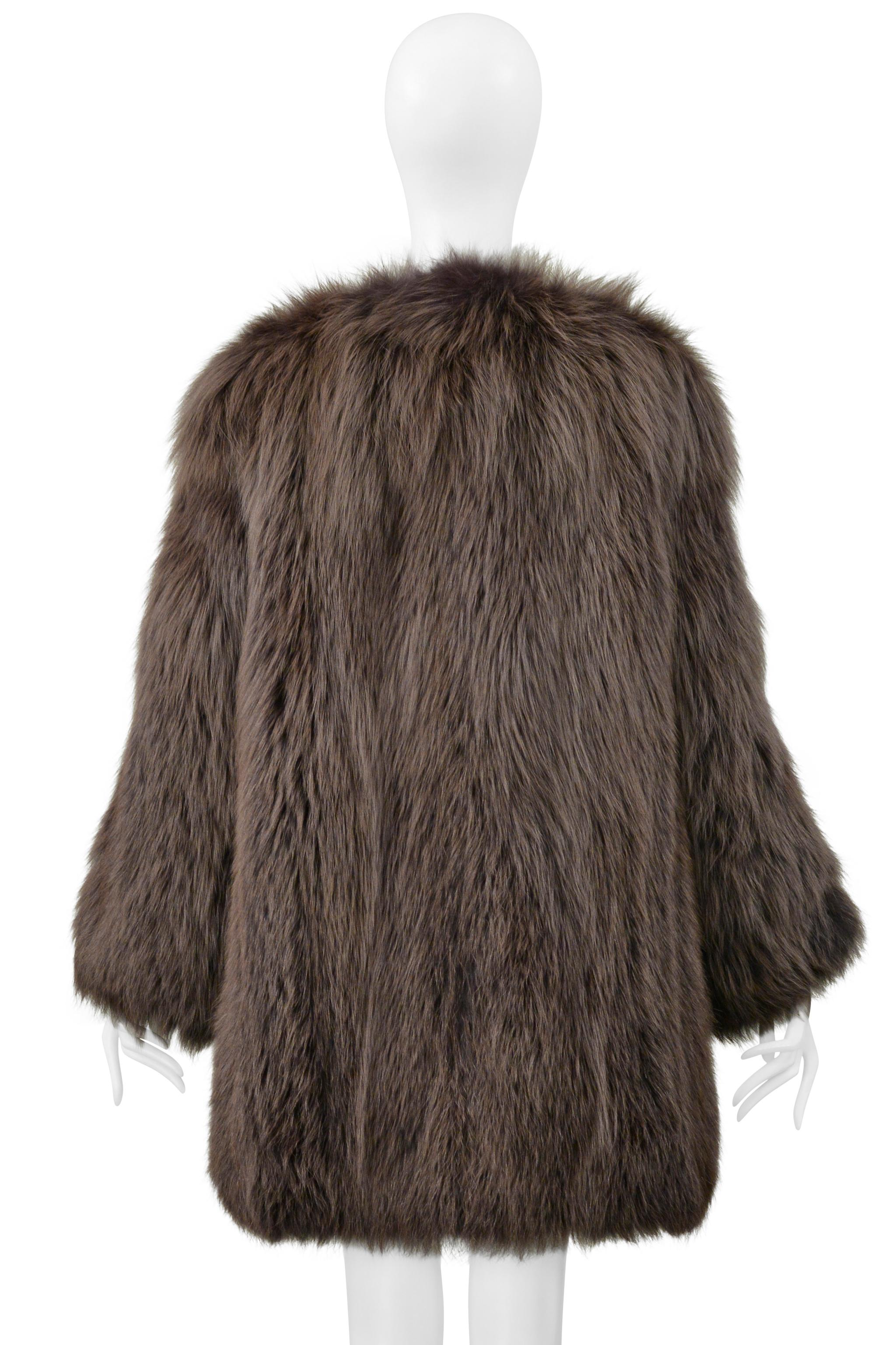 Marc Jacobs Brown Fur Chubby Coat 2013 For Sale 6