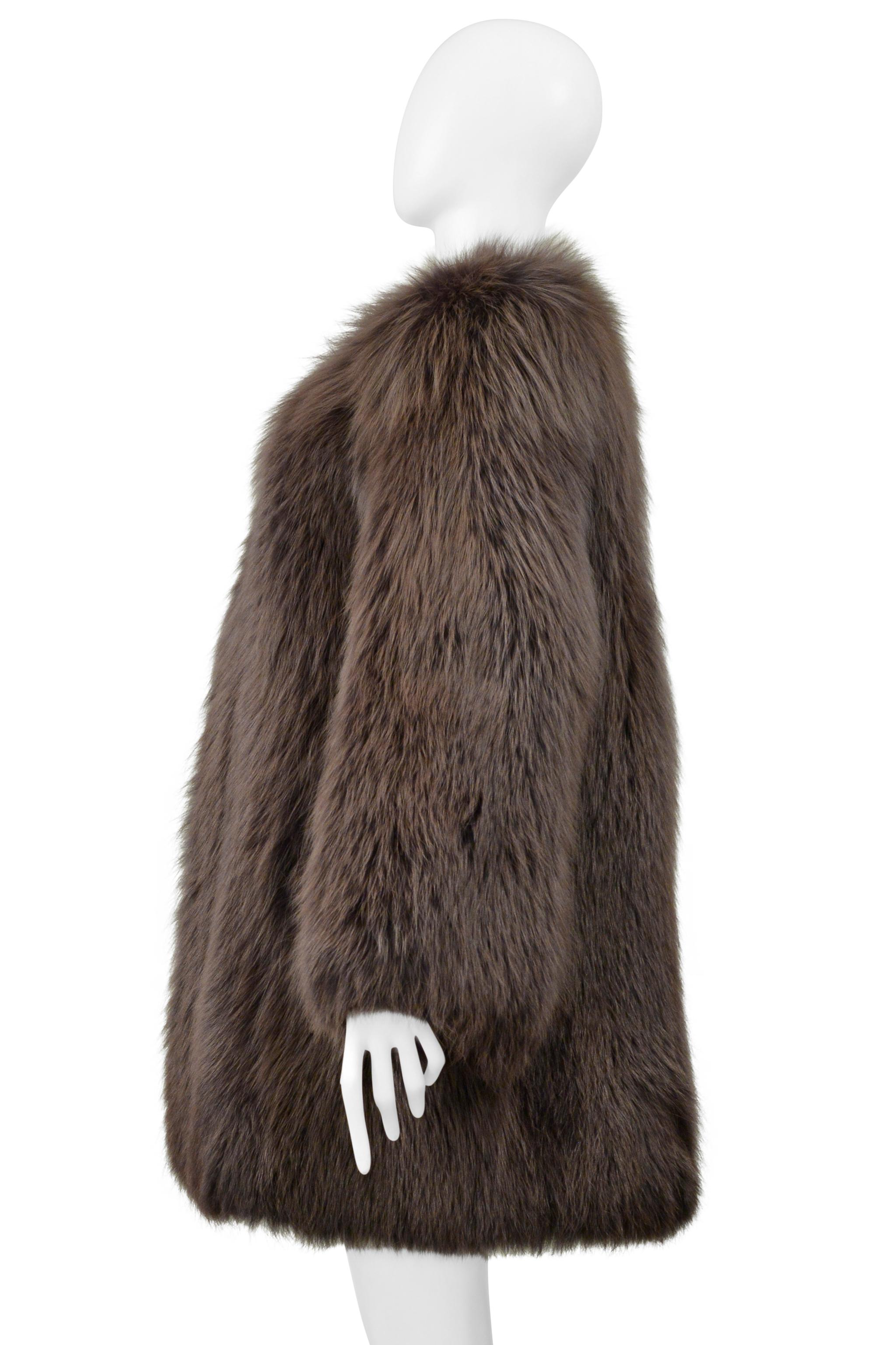 Marc Jacobs Brown Fur Chubby Coat 2013 For Sale 3
