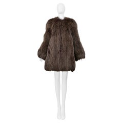 Marc Jacobs Cappotto in pelliccia marrone 2013