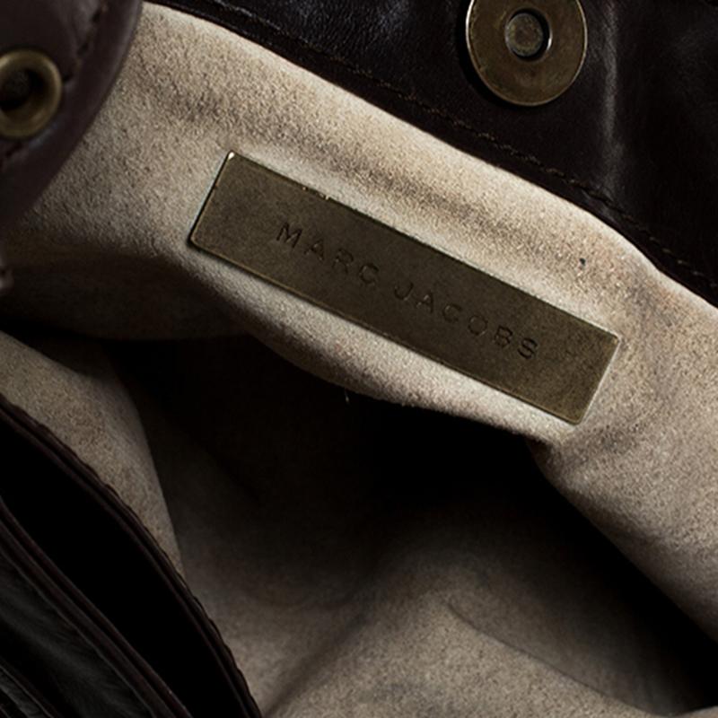 Marc Jacobs Brown Leather Front Pocket Shoulder Bag 2