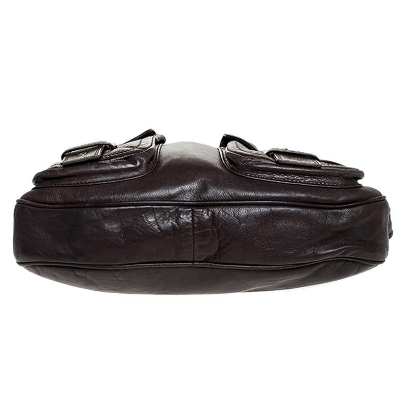Women's Marc Jacobs Brown Leather Front Pocket Shoulder Bag