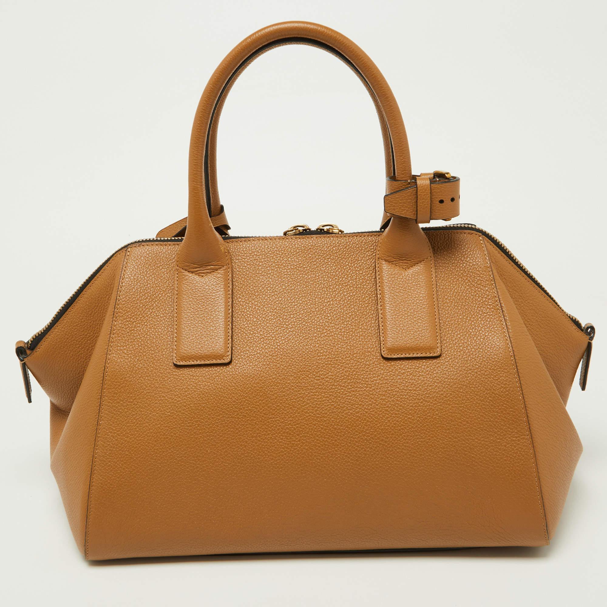 Marc Jacobs Brown Leather Incognito Satchel For Sale 1