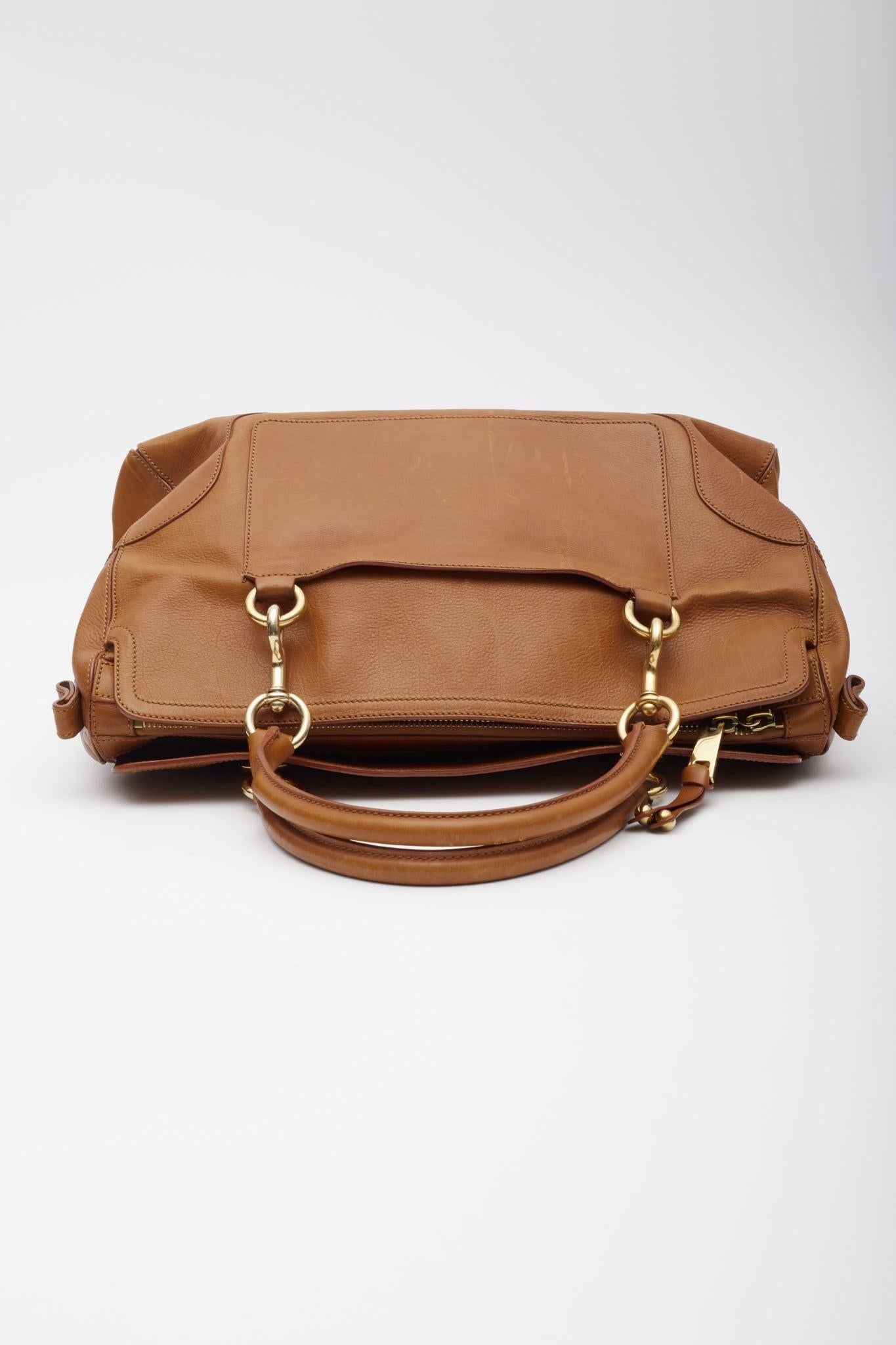 Marc Jacobs Brown Leather Mia Satchel Bag For Sale 4