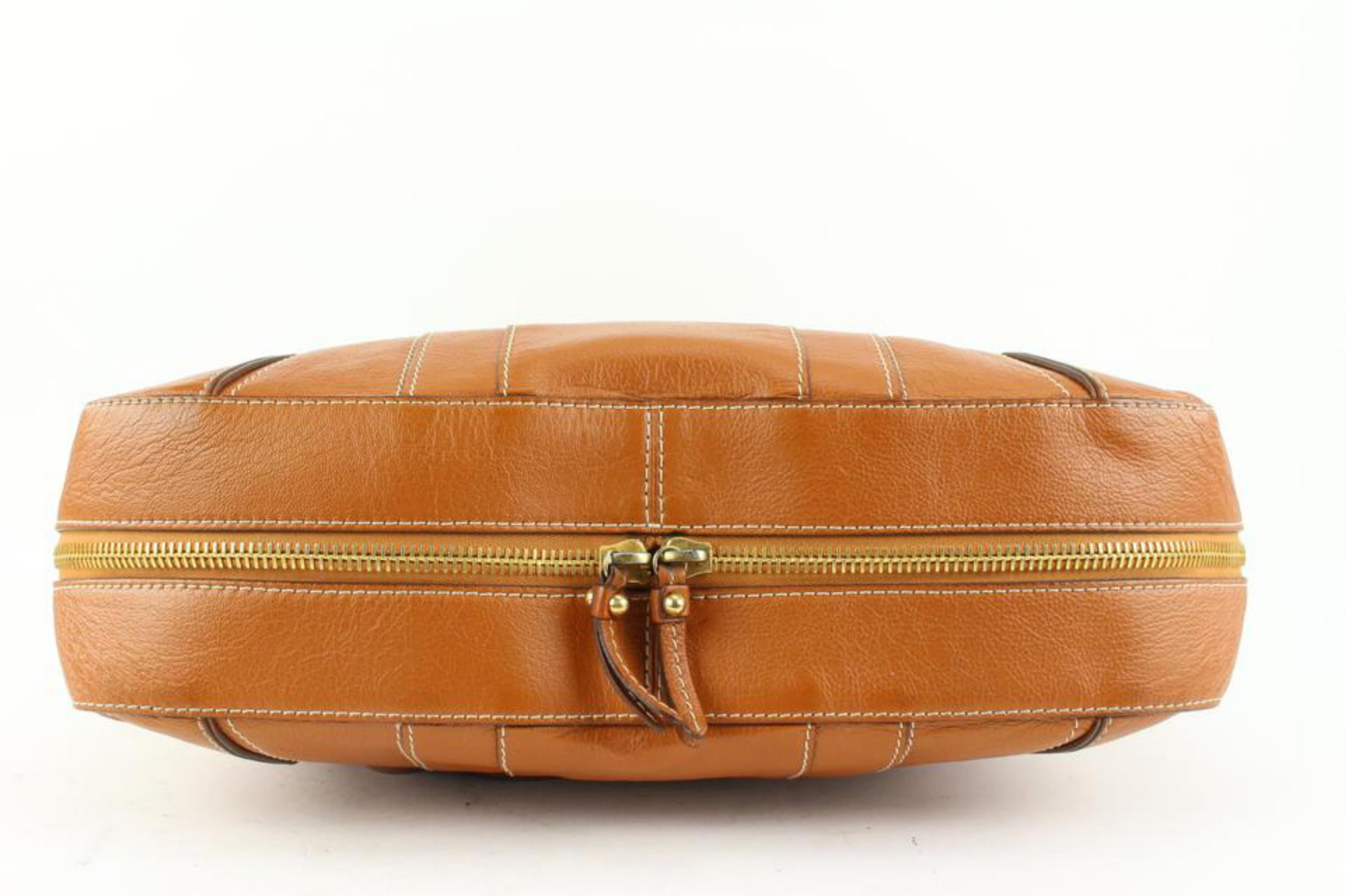 Marc Jacobs Brown Leather Pocket Tote Bag 2MJ111 4
