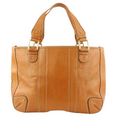 Used Marc Jacobs Brown Leather Pocket Tote Bag 2MJ111