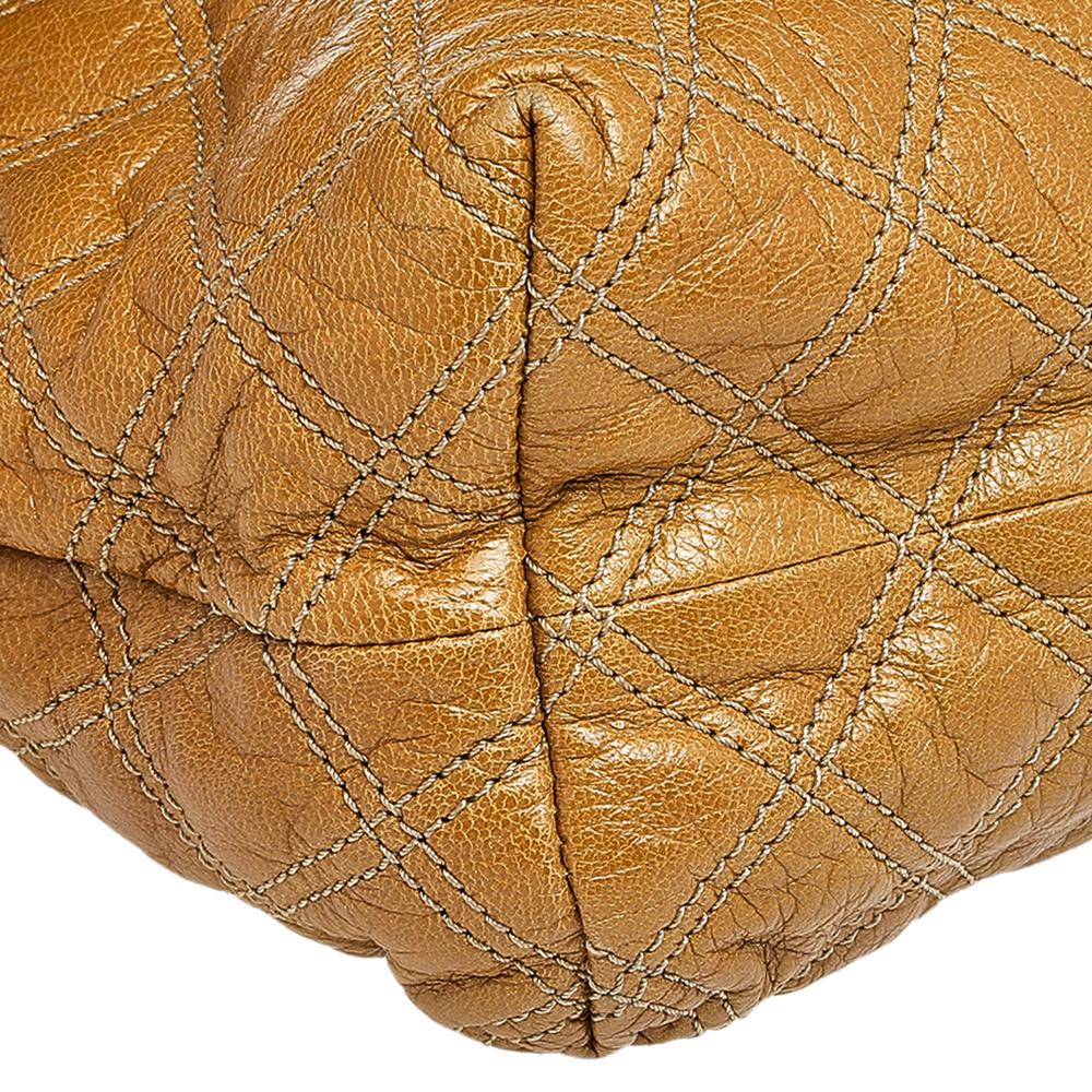 Marc Jacobs Brown Quilted Leather Flap Padlock Shoulder Bag 2