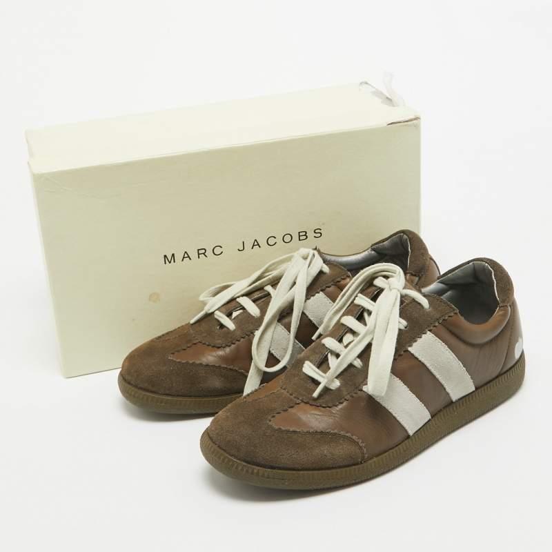 Marc Jacobs Brown Suede Low Top Sneakers Size 42 For Sale 4