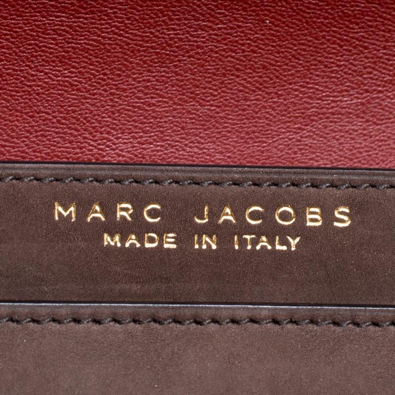 Marc Jacobs Brown Suede Trouble Shoulder Bag In Excellent Condition In Dubai, Al Qouz 2