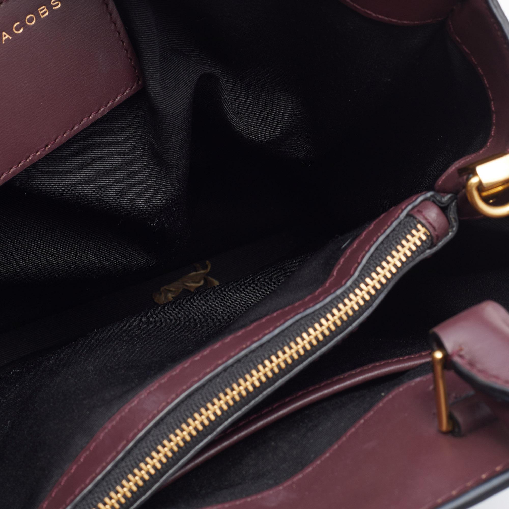 Marc Jacobs Burgundy Leather Madison North South Tote 2