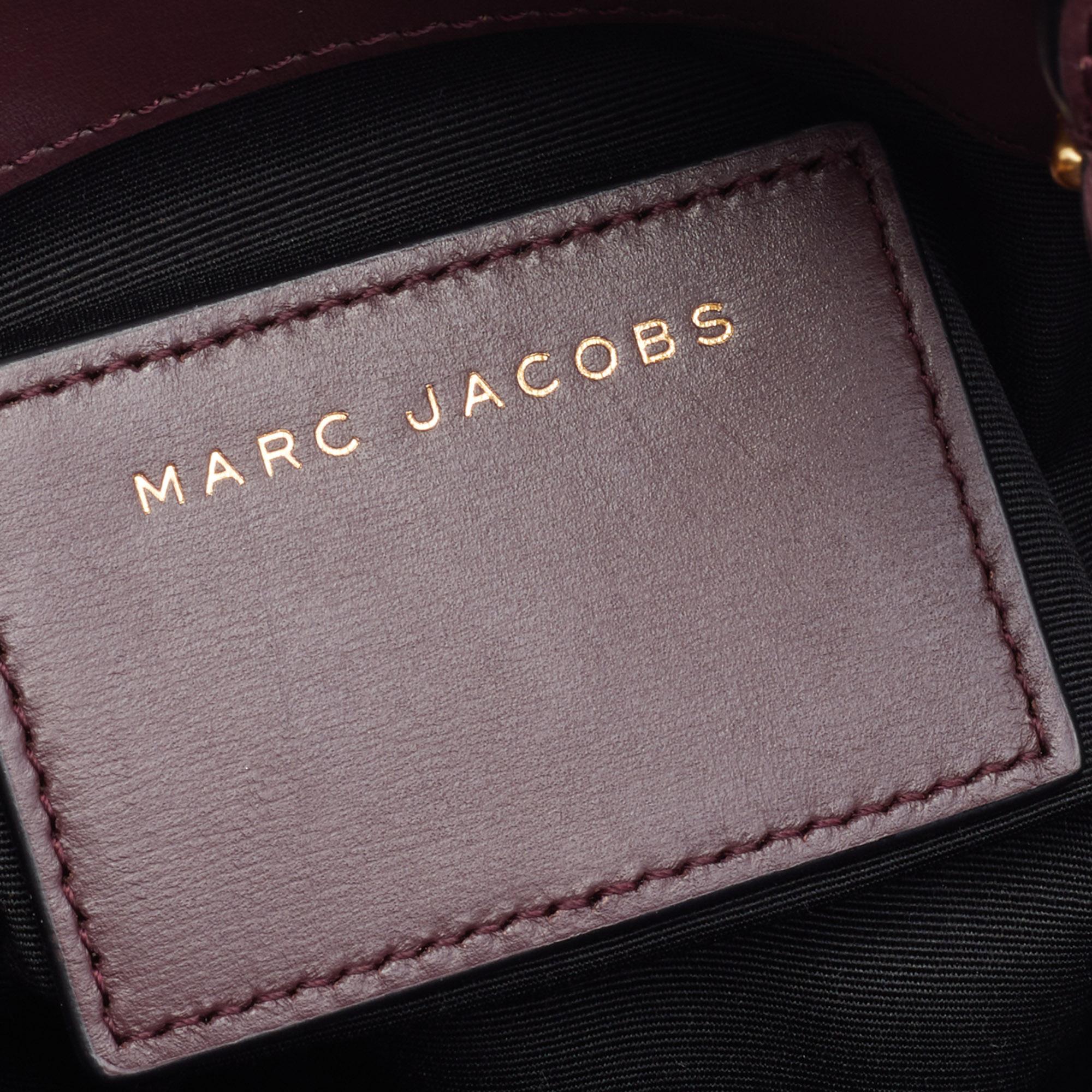 Women's Marc Jacobs Burgundy Leather Madison North South Tote