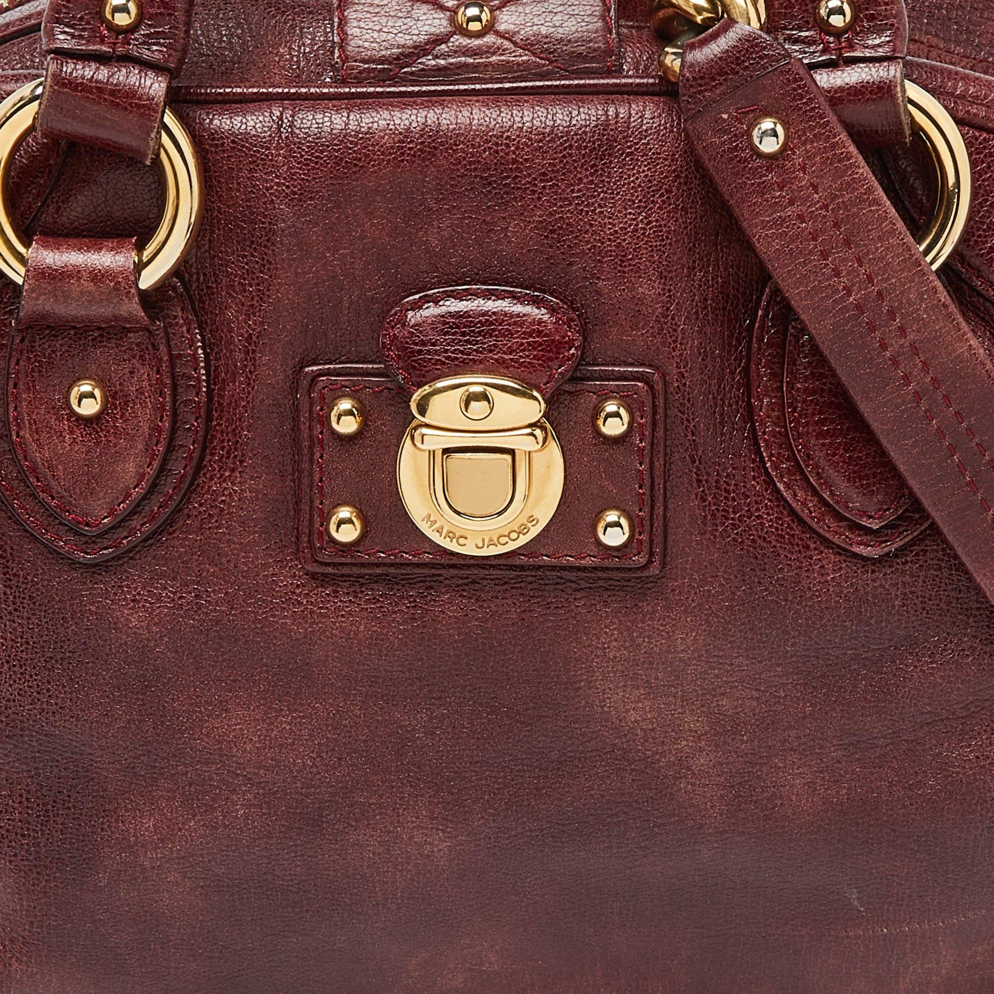 Women's Marc Jacobs Burgundy Leather Satchel