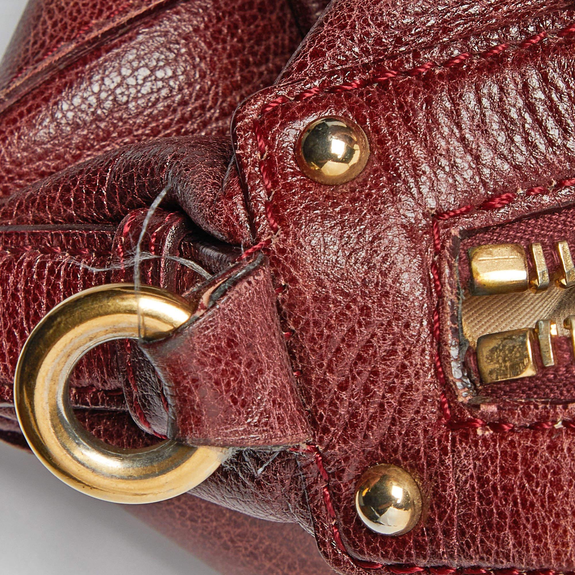 Marc Jacobs Burgundy Leather Satchel 1