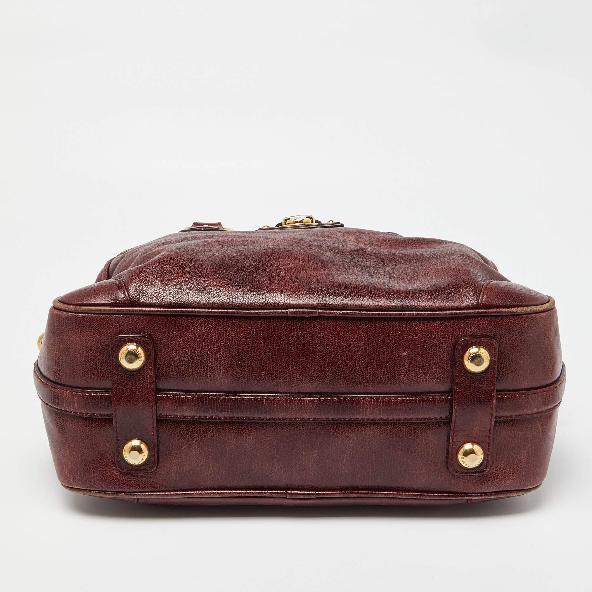 Marc Jacobs Burgundy Leather Satchel 2
