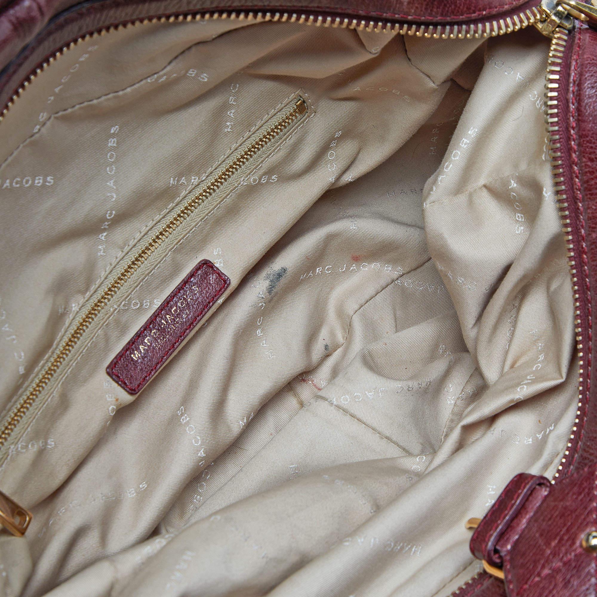 Marc Jacobs Burgundy Leather Satchel 3