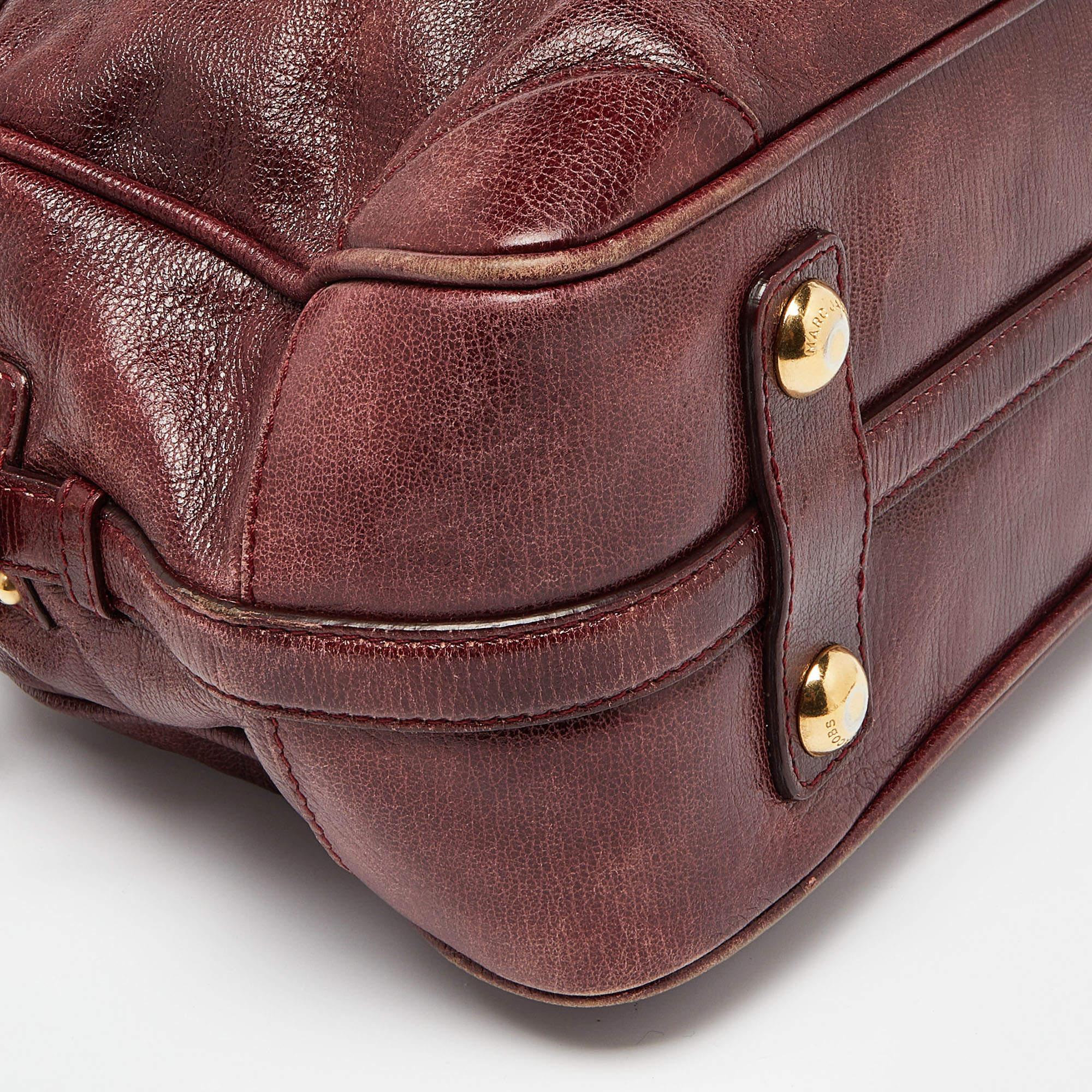Marc Jacobs Burgundy Leather Satchel 4