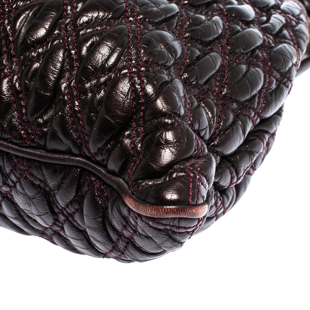 Marc Jacobs Burgundy Quilted Leather Stam Shoulder Bag 1