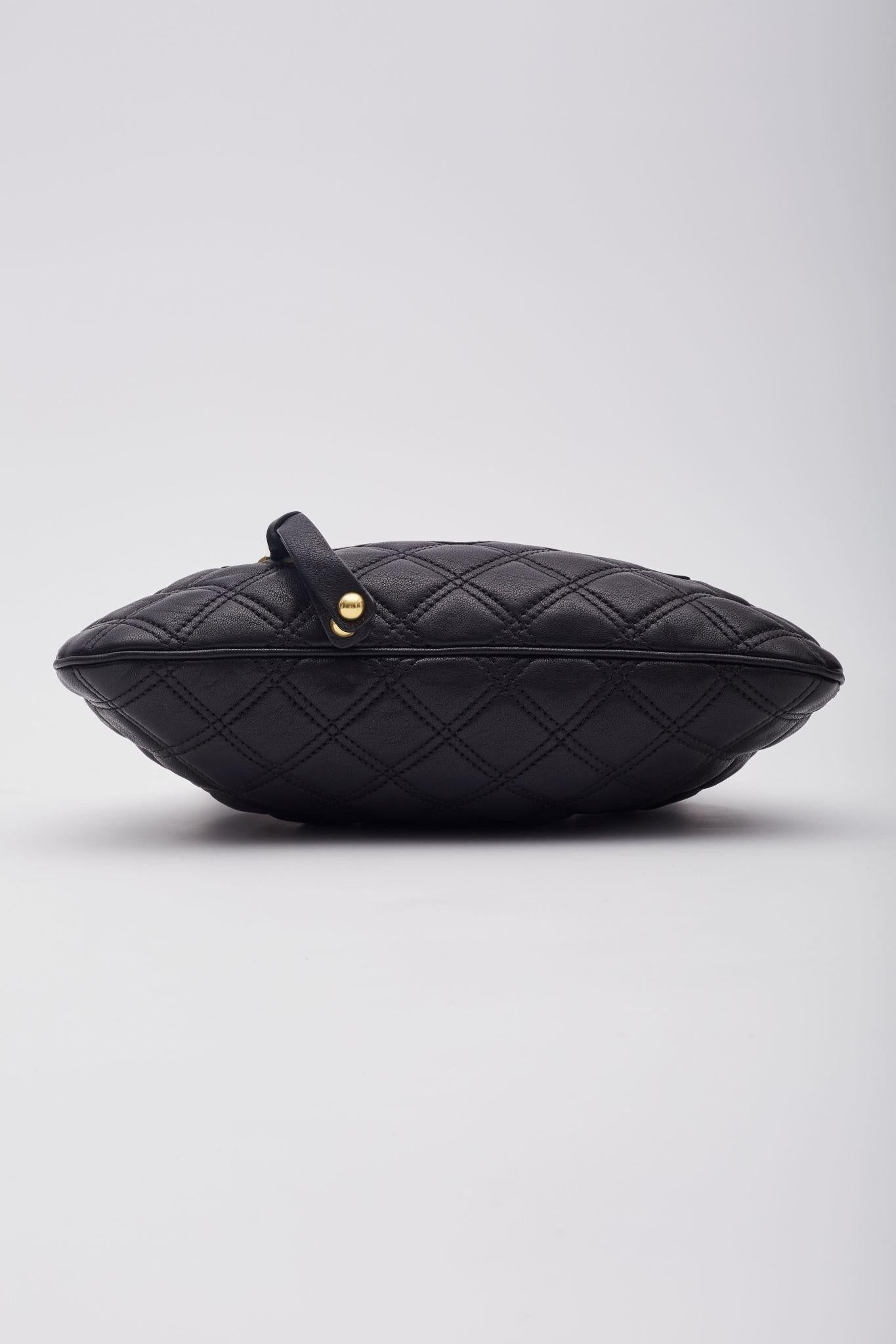 Marc Jacobs Calfskin Quilted Little Stam Black 1