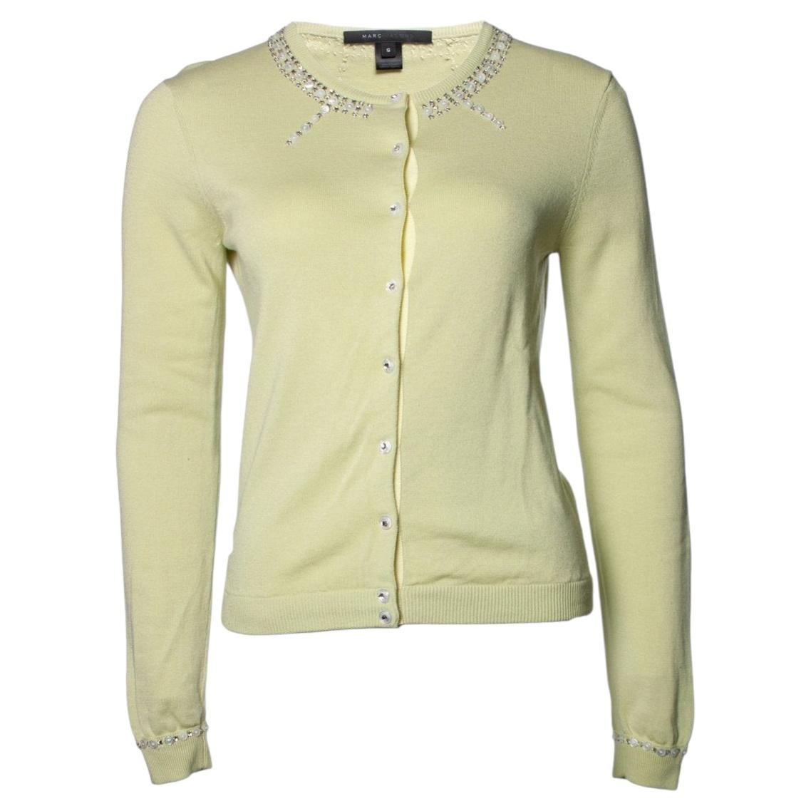 Marc Jacobs, cardigan in lime green
