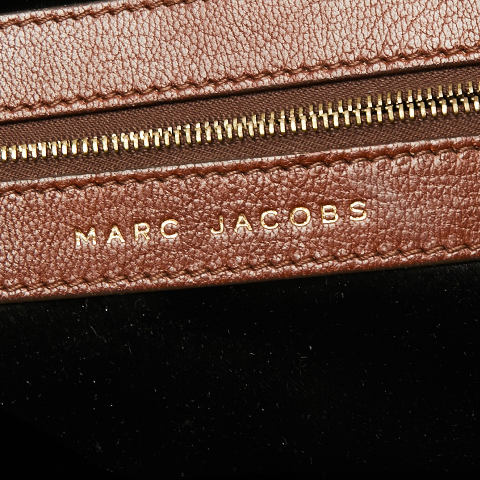 Marc Jacobs Copper Suede and Sequins Stam Satchel 3