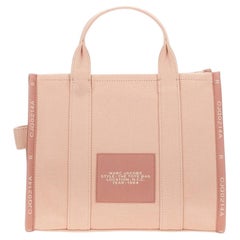 Marc Jacobs Cotton-Blend Canvas Tote Bag — Pink