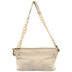 MARC JACOBS Cream Leather Shoulder Strap Handbag