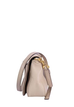 Marc Jacobs Cream Pebbled Leather Crossbody Bag