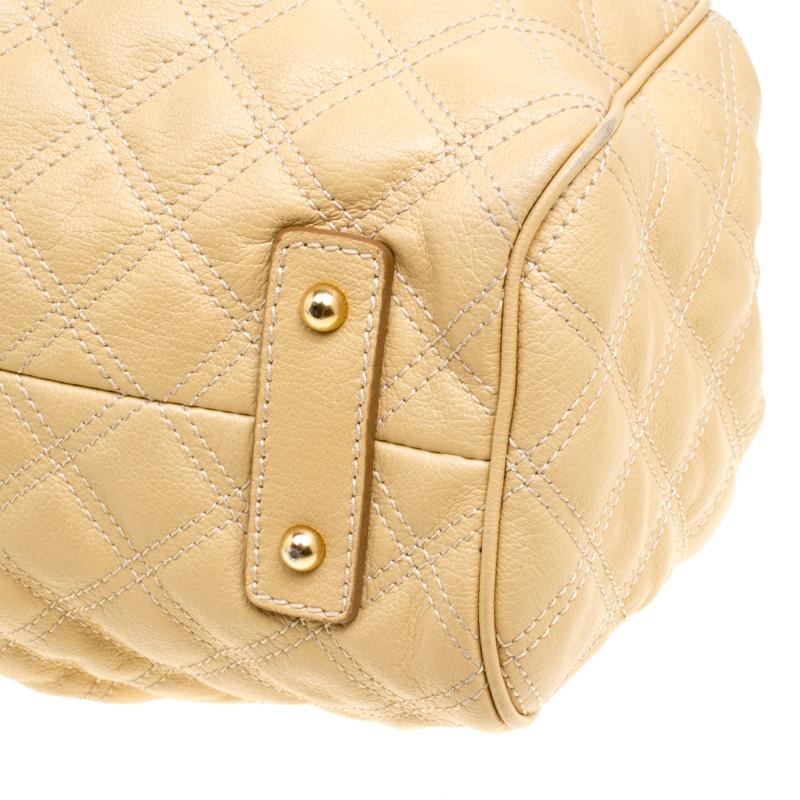 Marc Jacobs Cream Quilted Leather Stam Shoulder Bag 2