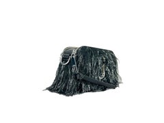 Marc Jacobs Crinkled Metallic Leather Crossbody Bag — Silver