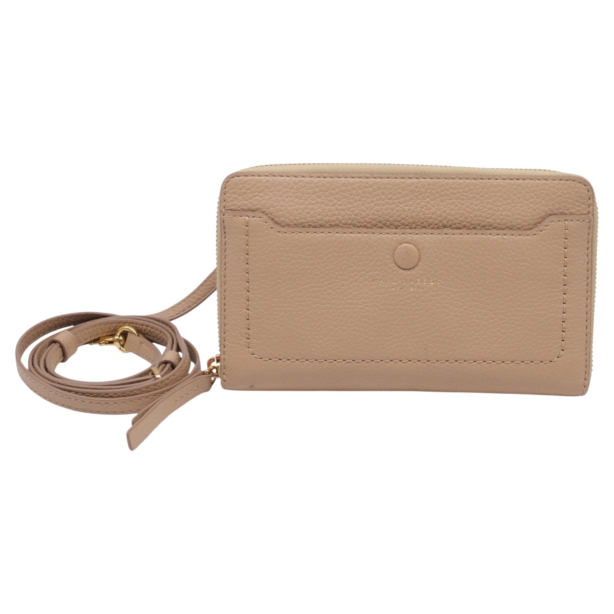 Borsa a tracolla Marc Jacobs in pelle beige in vendita