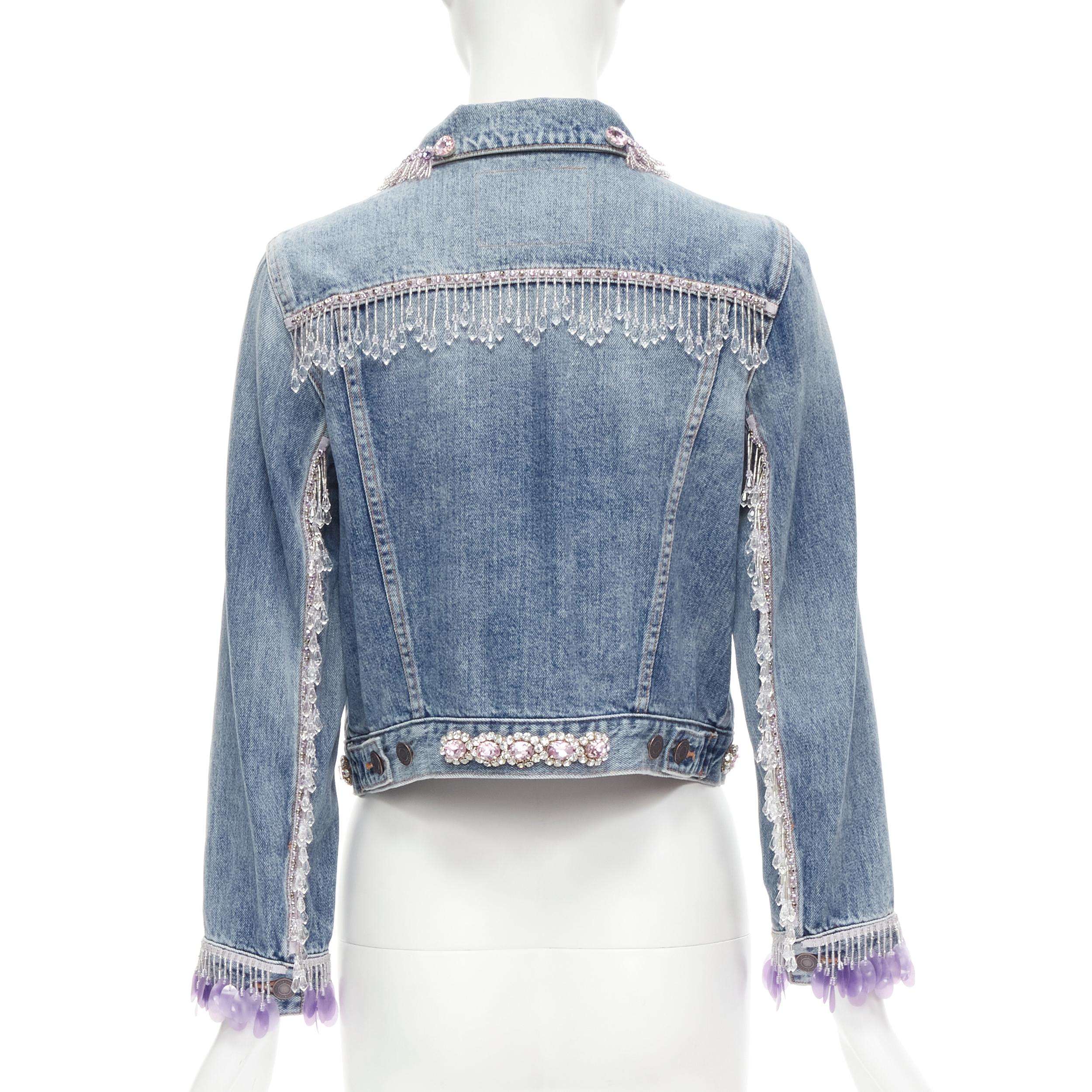 embellished jean jacket