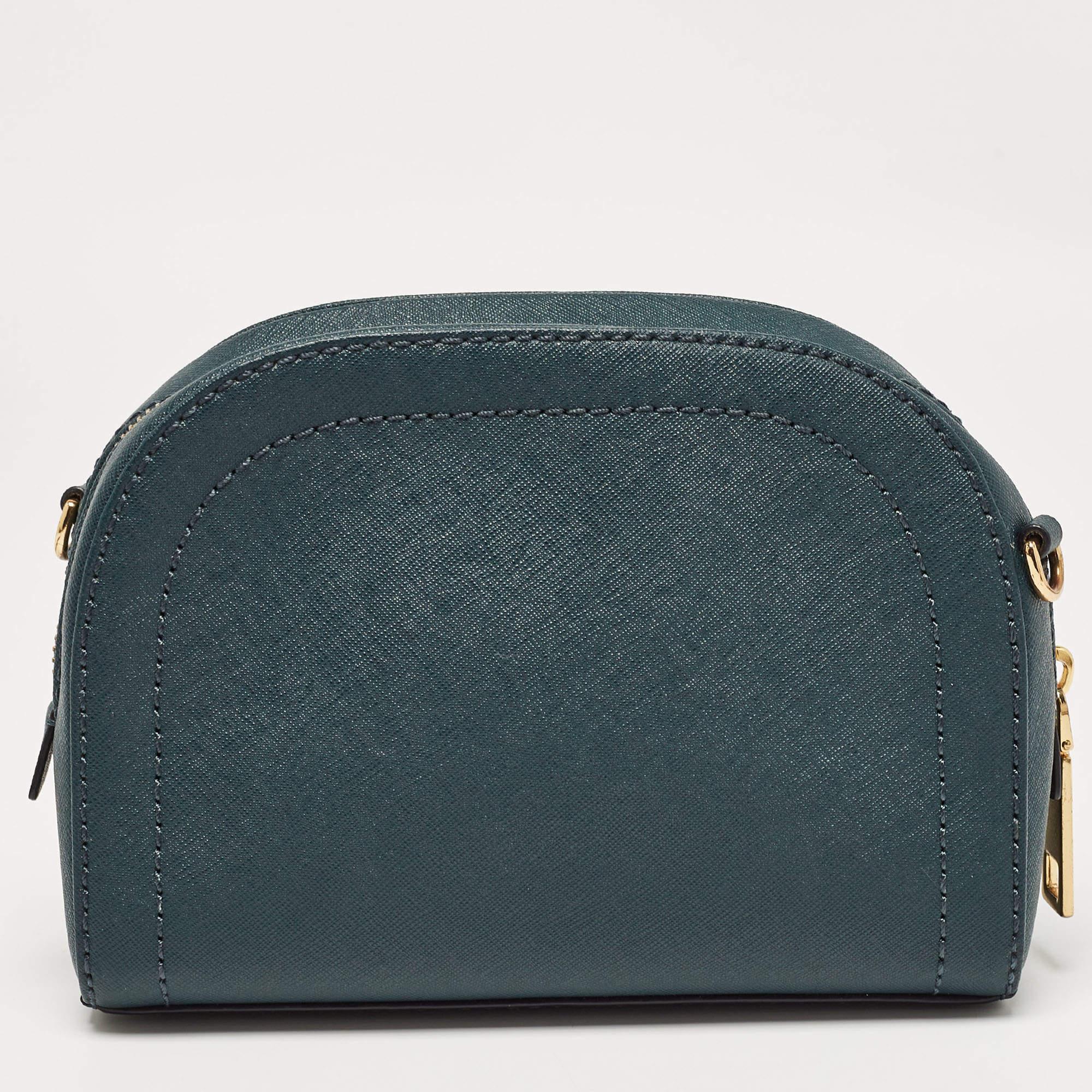 Women's Marc Jacobs Dark Green Leather Playback Dome Crossbody Bag