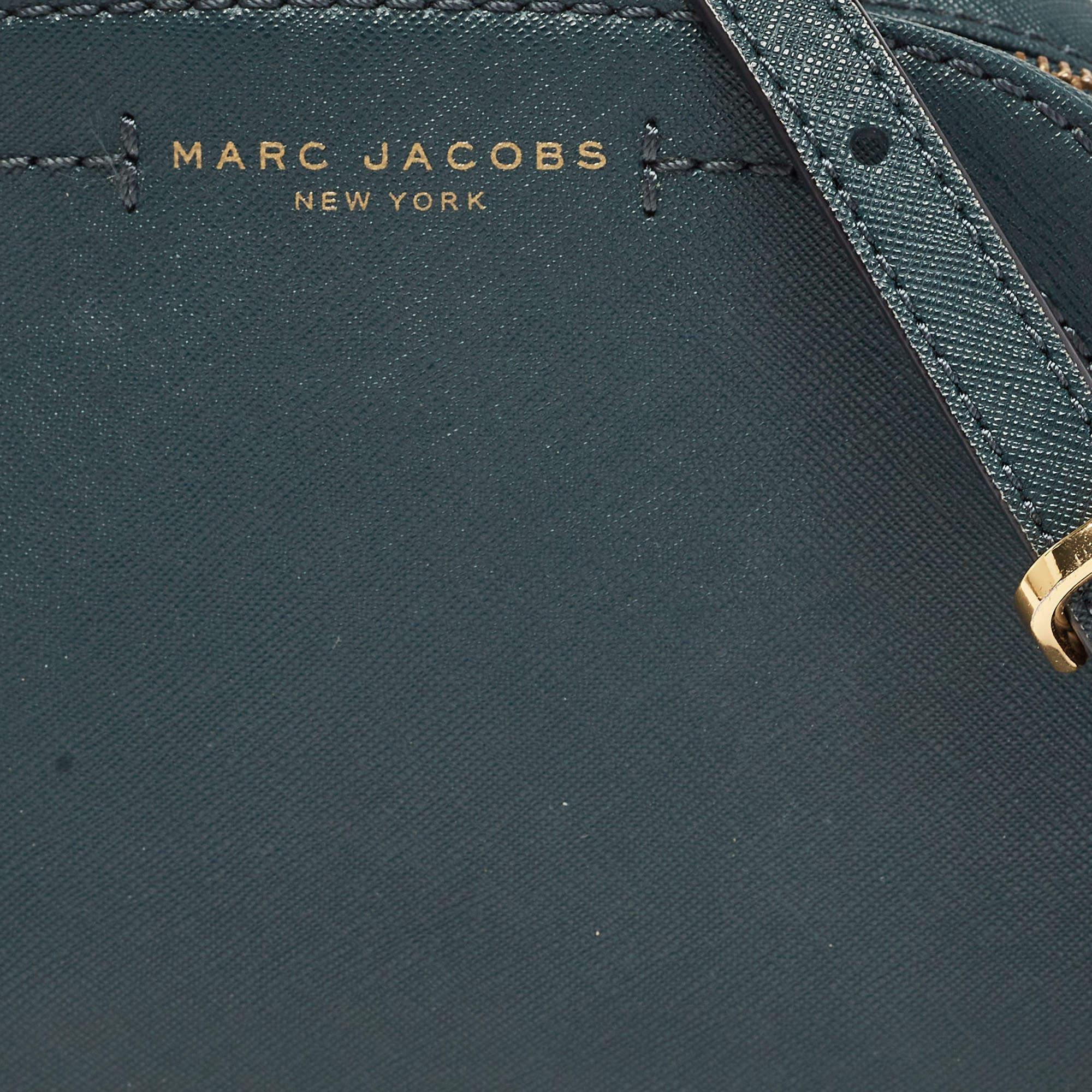 Marc Jacobs Dark Green Leather Playback Dome Crossbody Bag 1