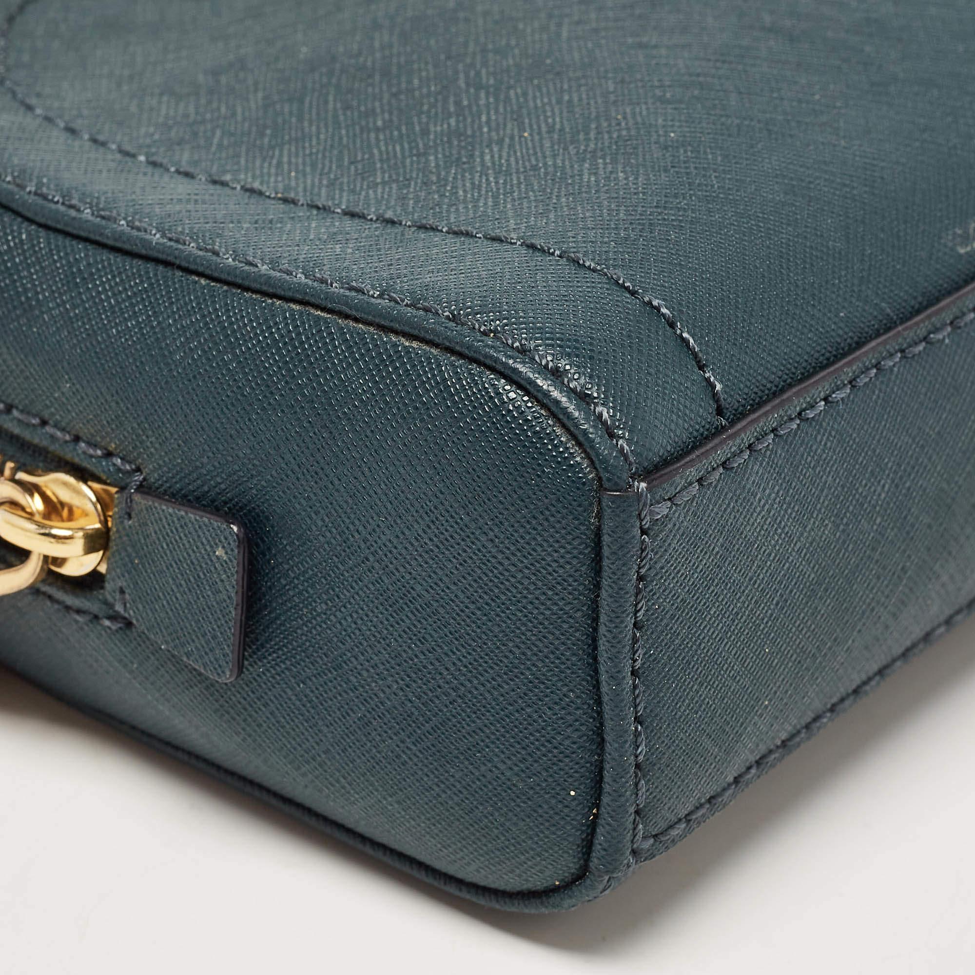 Marc Jacobs Dark Green Leather Playback Dome Crossbody Bag 5