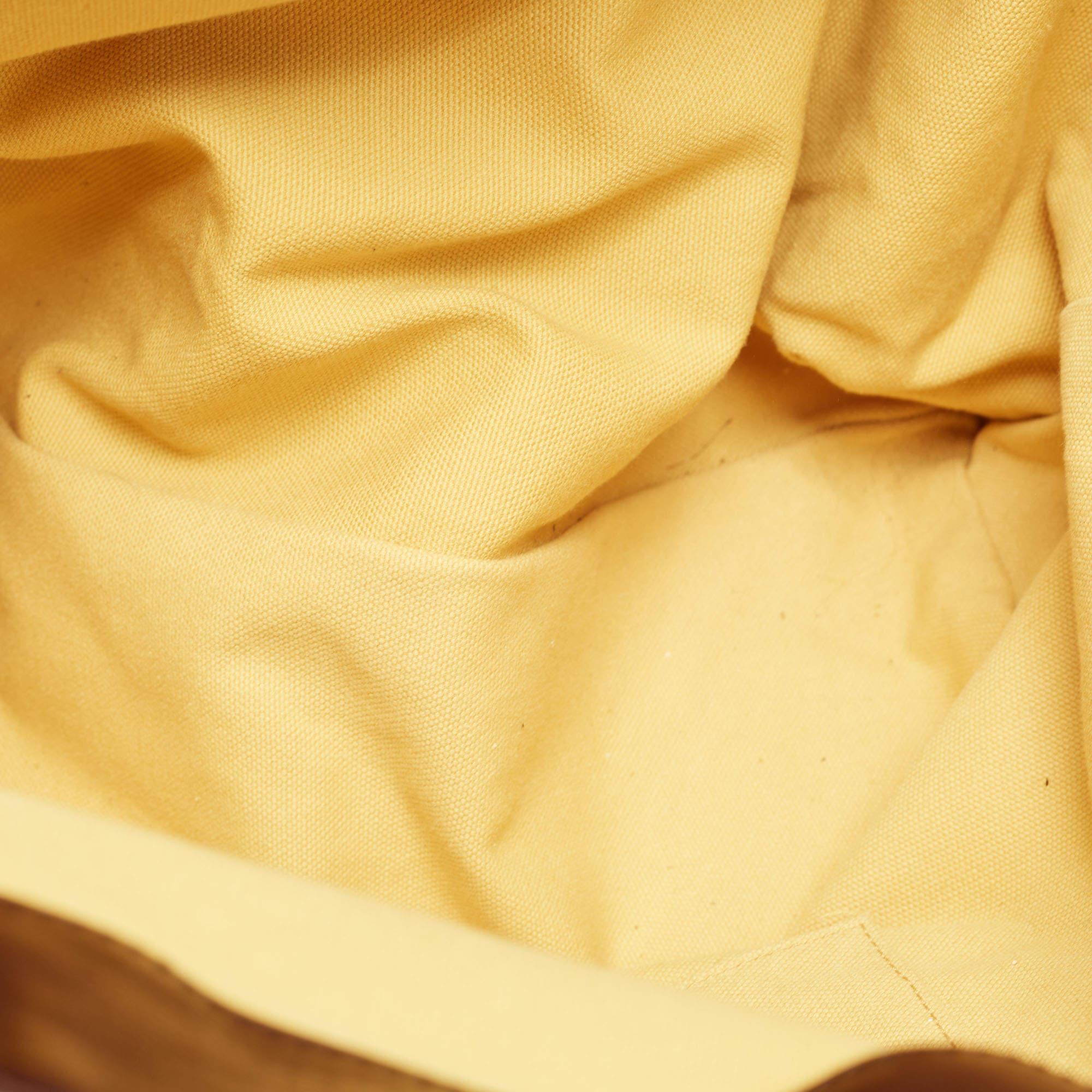 Marc Jacobs Ebony/Yellow Canvas und Leder Robert Duffy Tasche auf Tasche Tote im Angebot 13