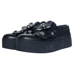 Marc Jacobs, Floral slip on sneakers in black