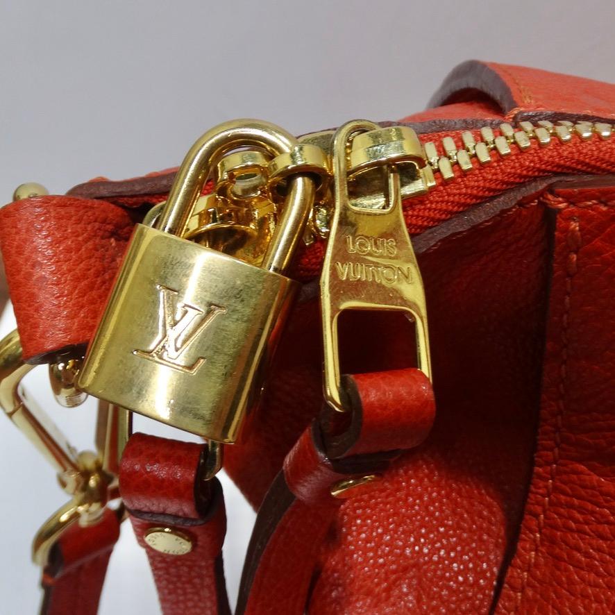 Rouge Marc Jacobs pour Louis Vuitton Orient - Sac en cuir Empreinte Monogram Lumineuse PM en vente