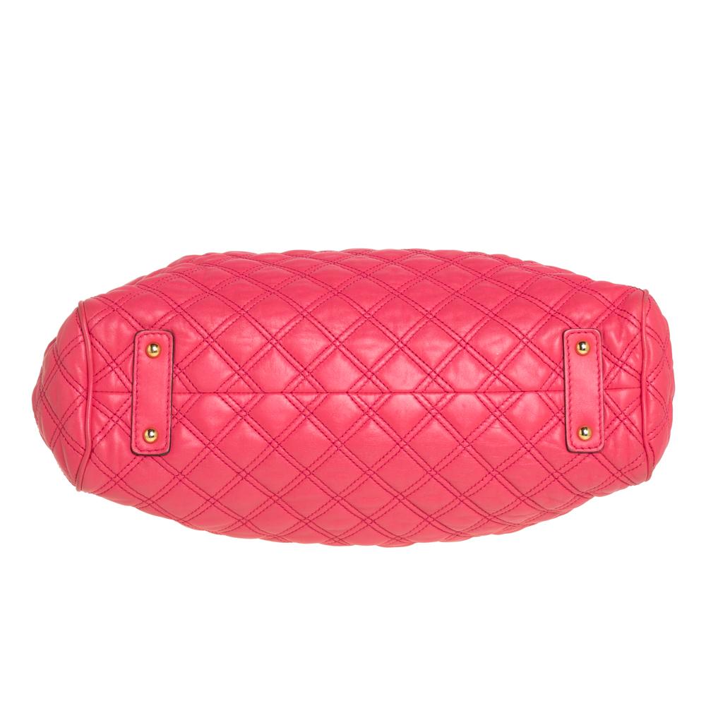 Marc Jacobs Fuchsia Quilted Leather Stam Satchel 5