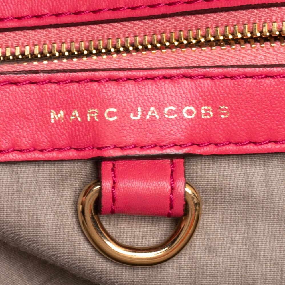 Marc Jacobs Fuchsia Quilted Leather Stam Satchel 1