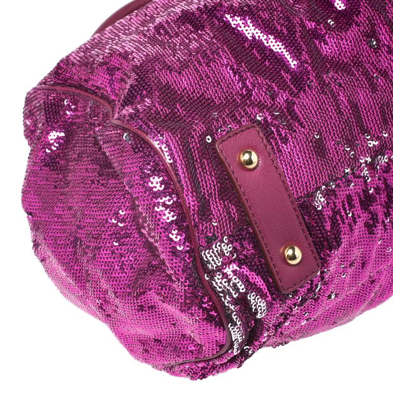 Marc Jacobs Fuchsia Sequin New York Rocker Stam Shoulder Bag 3